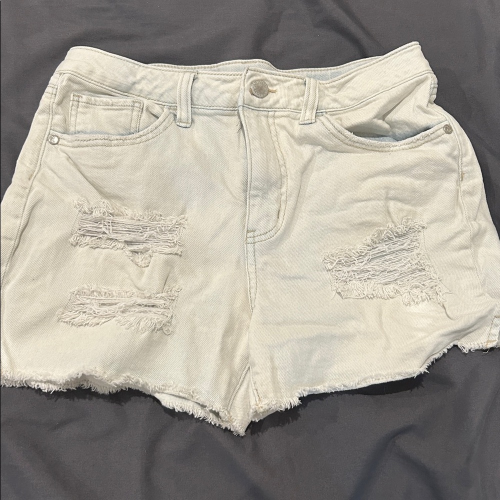 Art Class Light Cream Denim Shorts